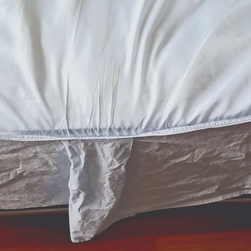 Queen Bedskirt Pale Sky Dust Ruffle Beach House